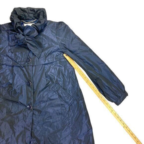 Allen Schwartz ABS Silver Label Puff Jacket Womens Size Medium Blue Elegant Coat - Picture 14 of 16